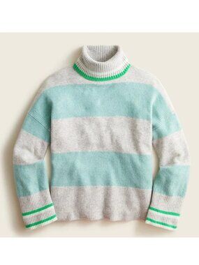 J. Crew Striped Turtleneck Sweater M